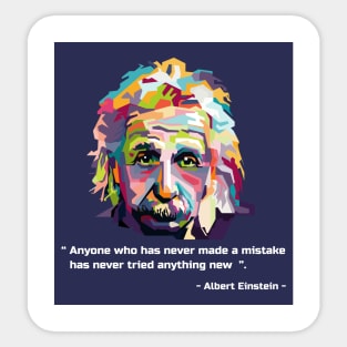 Best quotes from einstein in WPAP Sticker